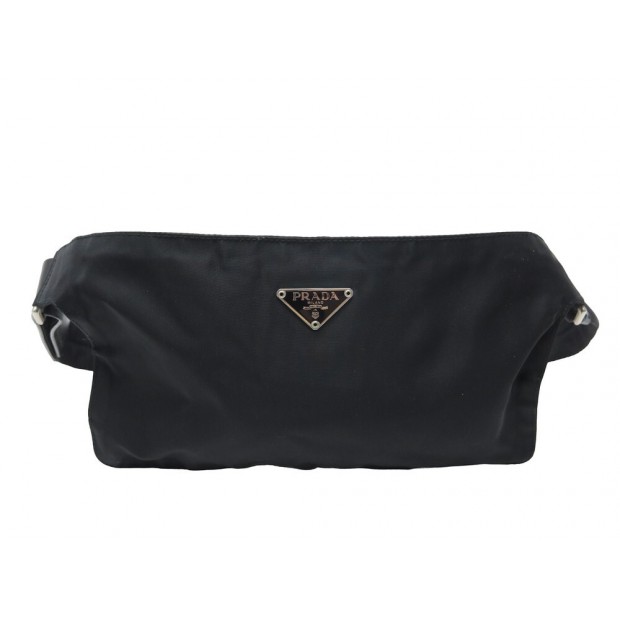 sac a main prada ceinture re nylon noir banane black