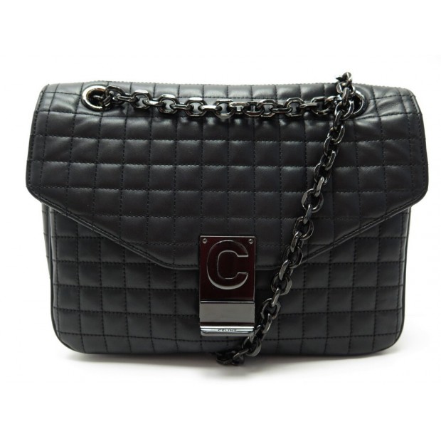 sac a main celine c classique medium mat cuir noir