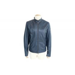 BLOUSON COLMAR ORIGINAL GARMENTS 52 L VESTE HOMME MANTEAU CUIR BLEU JACKET 630€