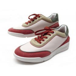 NEUF CHAUSSURES LORO PIANA PLAY SNEAKERS FAL2810 37.5 IT 38.5 FR CUIR DAIM 1140€