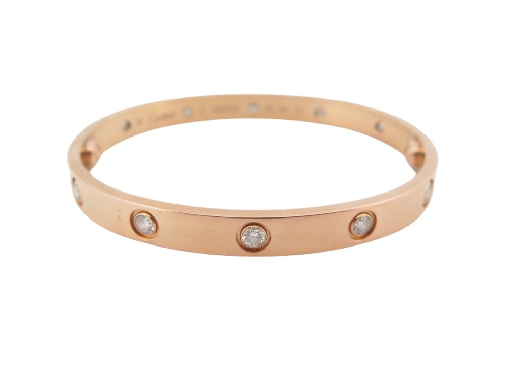 CRB6070217 - LOVE bracelet, 10 diamonds - Rose gold, diamonds - Cartier