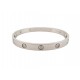 BRACELET CARTIER LOVE CRB6070217 17 CM EN OR GRIS 18K 10 DIAMANTS 0.96 CT 19800€