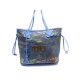 SAC A MAIN LOUIS VUITTON NEVERFULL MONET M43358 JEFF KOONS BLEU TOTE BAG 3000€