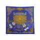 FOULARD HERMES CARPE DIEM METZ CARRE 90 CM EN SOIE BLEUE BLUE SILK SCARF 460€