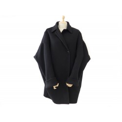 MANTEAU CELINE OVERSIZE 28M675727 EN LAINE NOIR BLOUSON BLACK WOOL COAT 1600€