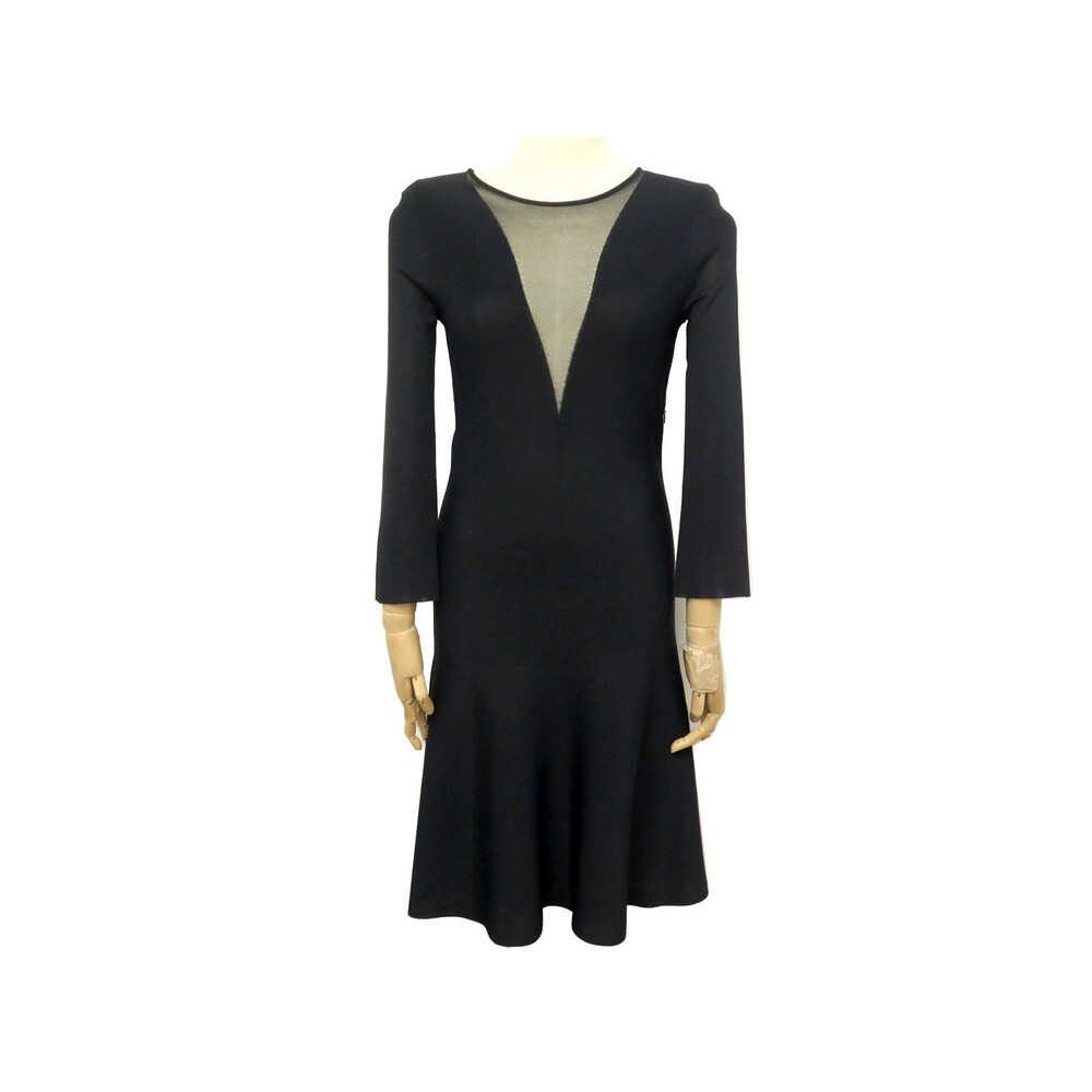 robe christian dior taille 38 m en viscose noir