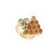 BAGUE MAUBOUSSIN GRAPPE DE RAISIN T55 OR JAUNE 18K DIAMANT CITRINE PERIDOT RING