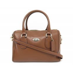 SAC A MAIN COACH F33329 BENNETT SATCHEL MINI EN CUIR MARRON BANDOULIERE BAG 495€