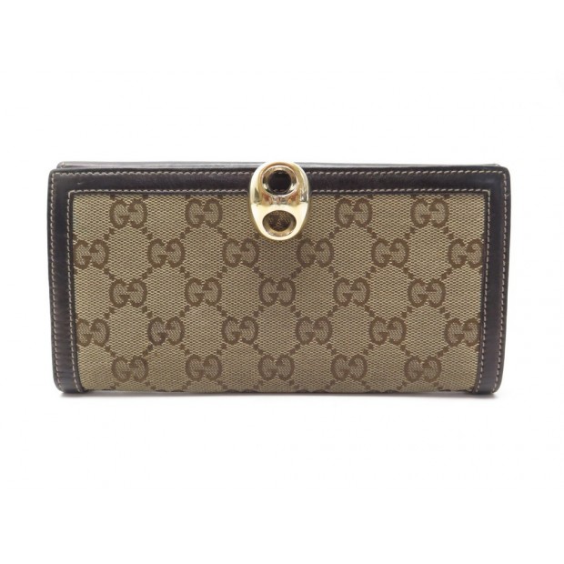 PORTEFEUILLE GUCCI TOILE MONOGRAMMEE GG 159641 PORTE MONNAIE CANVAS WALLET 690€