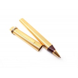 VINTAGE STYLO BILLE MUST DE CARTIER TRINITY 3 ORS PLAQUE OR BALLPOINT PEN 320€