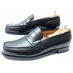 NEUF CHAUSSURES JM WESTON 180 8.5 F 42.5 LARGE 43 CUIR NOIR 