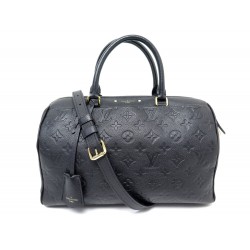 SAC A MAIN LOUIS VUITTON SPEEDY 30 M42406 CUIR MONOGRAM EMPREINTE NOIR BAG 2100€