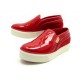 NEUF CHAUSSURES LOUIS VUITTON BASKETS SLIP ON 36.5 CUIR VERNIS ROUGE SHOES 690€