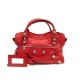 SAC A MAIN BALENCIAGA CLASSIC CITY MEDIUM CUIR ROUGE BANDOULIERE HAND BAG 2400€