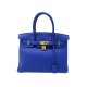 NEUF SAC A MAIN HERMES BIRKIN 30 CUIR TOGO BLEU ROYAL NEW LEATHER PURSE HAND BAG