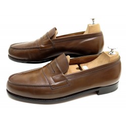 CHAUSSURES JM WESTON MOCASSINS 180 10.5E 45 CUIR MARRON BROWN LEATHER SHOES 575€