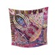 CHALE HERMES KAWA ORA TE RANGITU NETANA CACHEMIRE SOIE FUSHIA SILK SHAWL 1180€