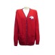 NEUF GILET GUCCI CARDIGAN MOTIF ELEPHANT T42 L EN LAINE ROUGE 1600€