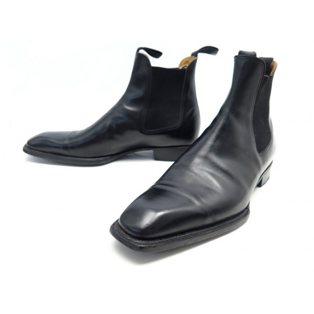 CHAUSSURES JM WESTON BOTTINES BEAUBOURG 631 9.5D 43.5 CUIR + BOITE BOOTS 1050€