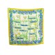 VINTAGE FOULARD HERMES LES BOLIDES 90 SOIE JAUNE 1ERE EDITION 1963 SCARF 460€