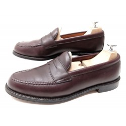 CHAUSSURES MOCASSINS ALDEN 10.5 CUIR BORDEAUX 