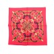 NEUF FOULARD HERMES GAVROCHE EPERON D'OR EN SOIE ROUGE SILK SCARF RED 210€