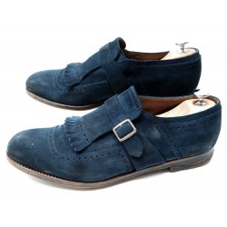 CHAUSSURES A BOUCLE CHURCH S SHANGAI 9.5 DAIM BLEU 1 