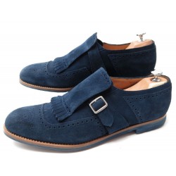 CHAUSSURES A BOUCLE CHURCH S SHANGAI 9.5 DAIM BLEU 2 