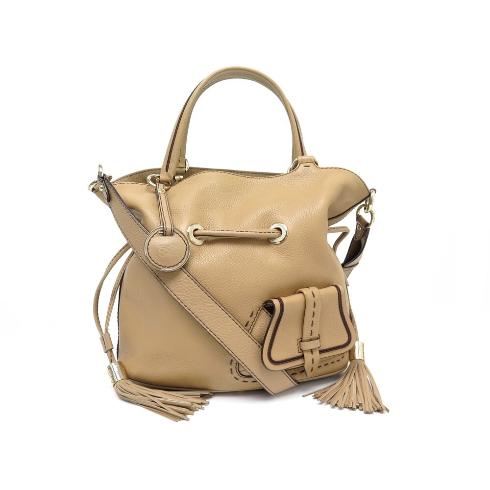 HAND BAG DELVAUX PIN BAUDRIER POLO LEATHER CAMEL BANDOULIERE HAND