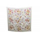 FOULARD CHRISTIAN DIOR PAPILLONS CARRE EN SOIE BLANC BUTTERFLY SILK SCARF 345€