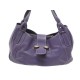 SAC A MAIN TOD'S EN CUIR GRAINE VIOLET PORTE EPAULE LEATHER HAND BAG PURSE 2200€