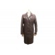 VESTE LONGUE CHRISTIAN DIOR 40 M EN CUIR D'AGNEAU MARRON MANTEAU JACKET 6000€