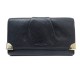 PORTEFEUILLE LANCEL PORTE MONNAIE CUIR GRAINE NOIR MONNAIE LEATHER WALLET 395€