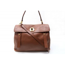 SAC A MAIN YVES SAINT LAURENT MUSE TWO 2 MM 295161 EN CUIR MARRON HAND BAG 1075€