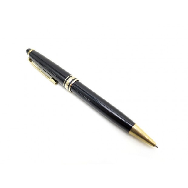 STYLO BILLE MONTBLANC MEISTERSTUCK CLASSIQUE RESINE NOIR & DORE 