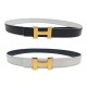 VINTAGE CEINTURE HERMES BOUCLE MINI CONSTANCE H 24MM 70 REVERSIBLE BELT 600€