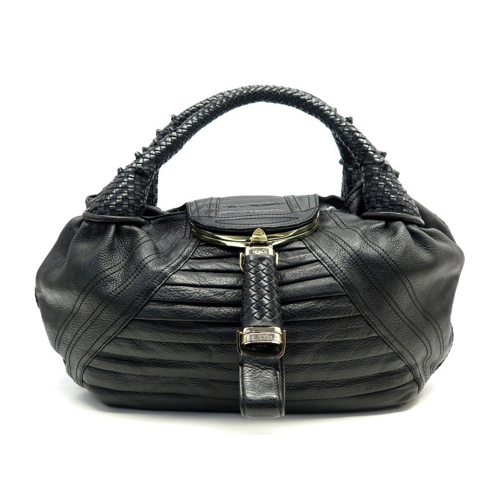 sac a main fendi spy 8br511rru en cuir noir black