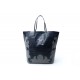 NEUF SAC A MAIN LINDE GALLERY LEZARD L CABAS EN CUIR FACON CROCO BLEU BAG 425€