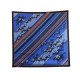 FOULARD HERMES LES COURSES CARRE 90 GIRONIERES SOIE BLEU MARINE SILK SCARF 495€