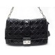 SAC A MAIN CHRISTIAN MISS DIOR GM CUIR CANNAGE VERNIS NOIR HANDBAG PURSE 3500€