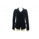  VESTE CHANEL VELOURS NOIR 36 