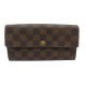 PORTEFEUILLE LOUIS VUITTON PORTE MONNAIE SARAH TOILE DAMIER EBENE WALLET 520€