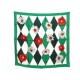 NEUF VINTAGE FOULARD CHRISTIAN DIOR FLEURS CARRE 60 SOIE VERT SILK SCARF 390€