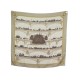 FOULARD HERMES LES PONTS DE PARIS CARRE 90 EN SOIE BEIGE SILK SCARF 460€