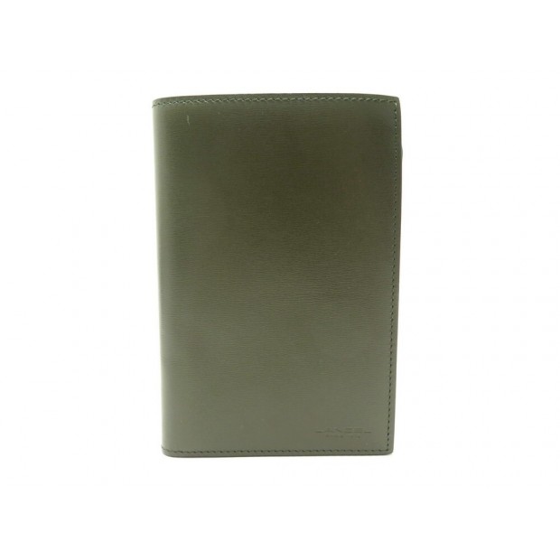 NEUF PORTEFEUILLE LANCEL PORTE CARTES EN CUIR KAKI NEW GREEN LEATHER WALLET 225€