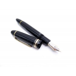 STYLO PLUME MONTBLANC MEISTERSTUCK 149 DORE PISTON RESINE NOIR FOUNTAIN PEN 765€