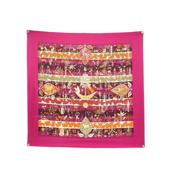 NEUF FOULARD HERMES RIVES FERTILES CARRE 90 HENRY EN SOIE BOITE SILK SCARF 530€