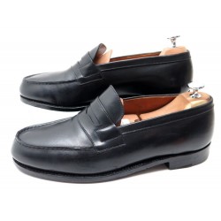 CHAUSSURES JM WESTON 180 319 7.5E 42 MOCASSINS EN CUIR NOIR LOAFERS SHOES 575€