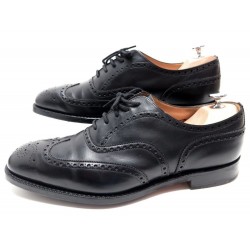 NEUF CHAUSSURES CHURCH'S CHETWIND 9.5H 43.5 RICHELIEU EN CUIR NOIR SHOES 620€