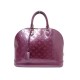 SAC A MAIN LOUIS VUITTON ALMA GM CUIR MONOGRAM VERNIS FUSHIA HAND BAG 2900€